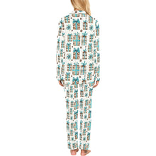 Load image into Gallery viewer, Turquoise Christmas Presents Women&#39;s Western Pajamas
