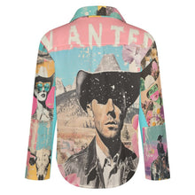 Load image into Gallery viewer, Baha Ranch Wanted Retro Pop Western Vintage Button Up Shirt

