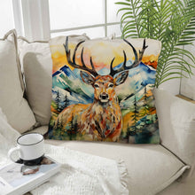 Load image into Gallery viewer, Watercolor Buck Hunting Pillow Case Made In America

