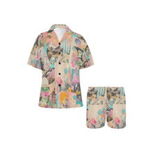 Load image into Gallery viewer, Baha Ranch Retro Pop Western Collage Pajama Set
