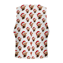 Load image into Gallery viewer, Highland Christmas Cow Men's Western Vest
