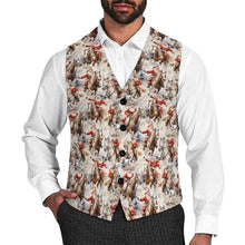 Load image into Gallery viewer, Western Santa Christmas Men's Vest
