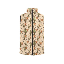 Load image into Gallery viewer, Longhorn Cactus Women&#39;s Western Puffy Vest
