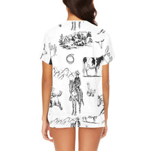 Load image into Gallery viewer, Ranch Life Women&#39;s Short and Top Pajama Set
