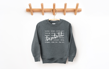 Load image into Gallery viewer, Youth Sport Writing Sweatshirt - Multiple Options
