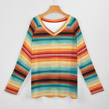 Load image into Gallery viewer, Baha Ranch Long Sleeve Southwestern Serape Top

