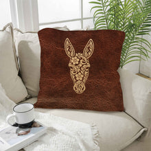 Load image into Gallery viewer, Baha Ranch Tooled Donkey Pillow Case Made in America
