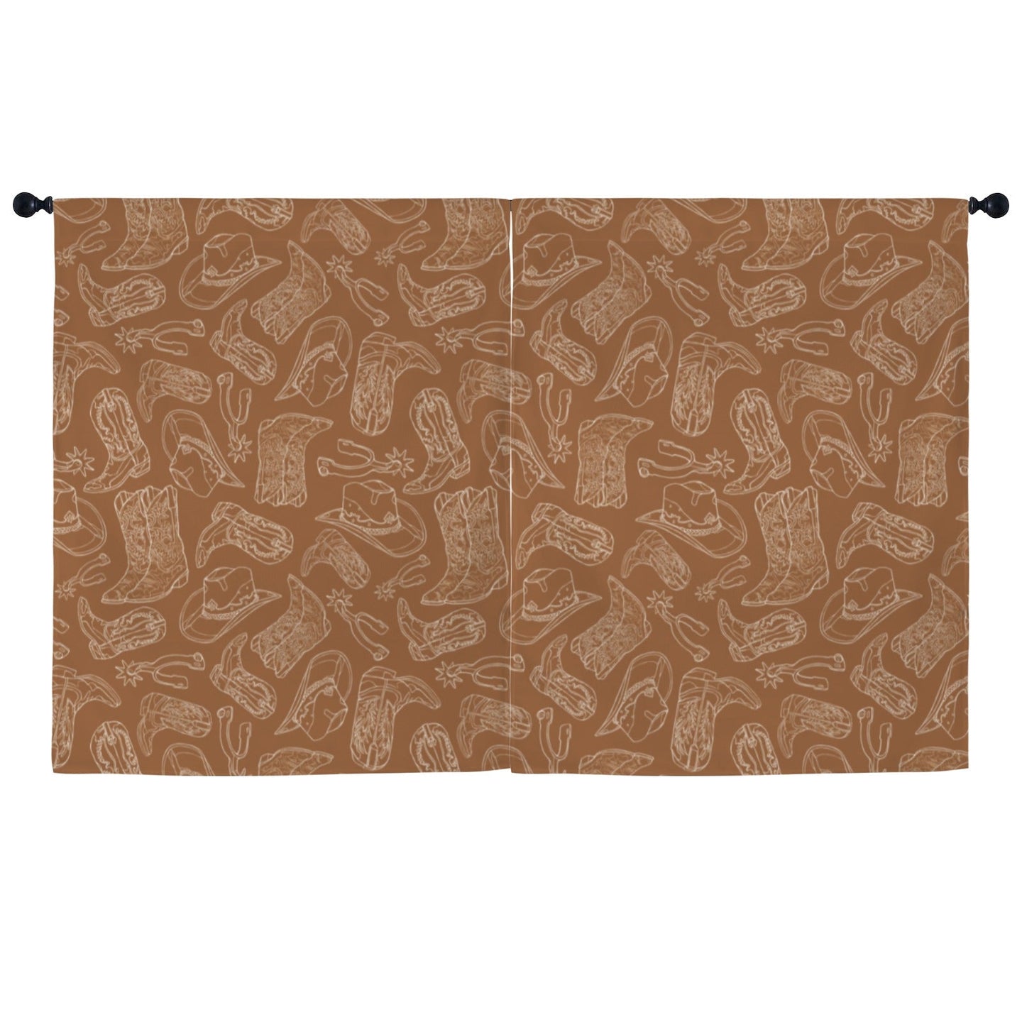 Western Print Curtains (52