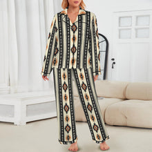 Load image into Gallery viewer, Colores de Mexico Southwestern Aztec Satin pajamas
