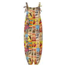 Load image into Gallery viewer, Baha Ranch Vintage Rodeo Poster Overalls Jumpsuit
