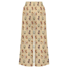 Load image into Gallery viewer, Baha Ranch Country Girl Floral Horse High Waisted Wide Leg Pants
