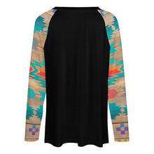 Load image into Gallery viewer, Baha Ranch Western Native Wolf Long Sleeve Tee
