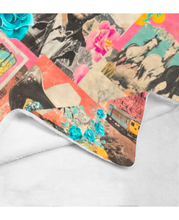 Load image into Gallery viewer, Pop Western Collage Throw Blanket Ultra-Soft Micro Fleece Blanket 60" x 80" Made in America
