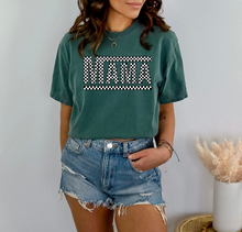 Load image into Gallery viewer, Mama Checkered Tee - Comfort Colors
