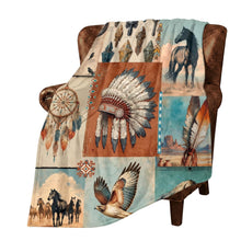Load image into Gallery viewer, Baha Ranch Bohemian Dreams Minky Soft Throw Blanket 60" X 80" Made in America
