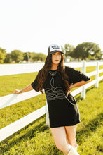 Load image into Gallery viewer, Boot Stitch Oversized Graphic T-shirt Dress
