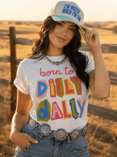 Load image into Gallery viewer, Born to Dilly Dally Retro Graphic Tee
