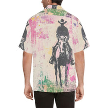 Load image into Gallery viewer, Baha Ranch Retro Pop Western Trail Ride Men's Camp Shirt
