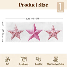 Load image into Gallery viewer, Baha Ranch Pink Cowgirl Stars Body Pillow Cover Made in America
