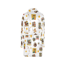 Load image into Gallery viewer, Vintage Cowgirl Collage Women&#39;s Western Bath Robe
