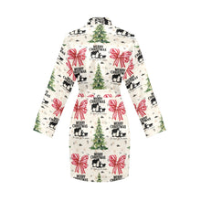 Load image into Gallery viewer, Praying Cowboy Christmas Western Cowgirl Satin Robe
