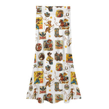 Load image into Gallery viewer, Baha Ranch Vintage Cowgirl Collage Western Skirt
