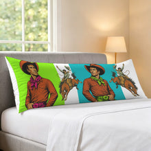 Load image into Gallery viewer, Baha Ranch The Last Roundup Bronc Rider Body Pillow Cover Made in America
