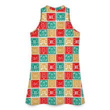 Load image into Gallery viewer, Baha Ranch Colores de Mexico Picado Sleeveless Mini Dress
