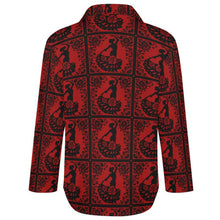 Load image into Gallery viewer, Baha Ranch Colores de Mexico Flamenco Floral Button Up Blouse

