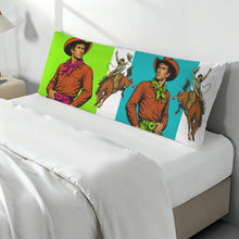 Load image into Gallery viewer, Baha Ranch The Last Roundup Bronc Rider Body Pillow Cover Made in America
