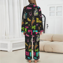 Load image into Gallery viewer, Baha Ranch The Last Round Up Satin Pajama Set
