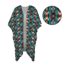 Load image into Gallery viewer, Southwestern Aztec Duster Kimono Coverup
