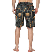 Load image into Gallery viewer, Baha Ranch Cyber Digital Gaming Men's Beach Board Swim Shorts
