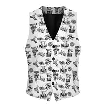 Load image into Gallery viewer, Cowboy Print Men's Western Vest

