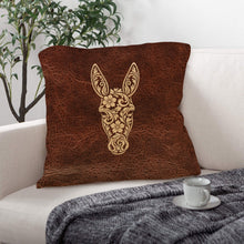 Load image into Gallery viewer, Baha Ranch Tooled Donkey Pillow Case Made in America
