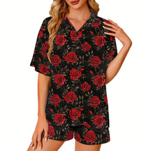 Load image into Gallery viewer, Baha Ranch Red Rose Women's Pajama Set Made in America
