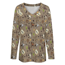 Load image into Gallery viewer, Baha Ranch Western Print Long Sleeve Top
