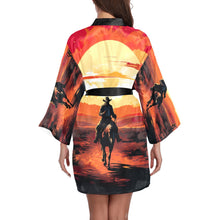 Load image into Gallery viewer, Cowboy Desert Sunset Women's Lounge Kimono Robe
