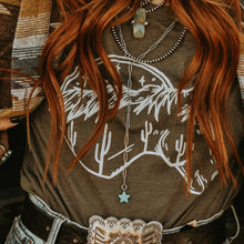 Load image into Gallery viewer, Cactus Horse Western Graphic T-shirt
