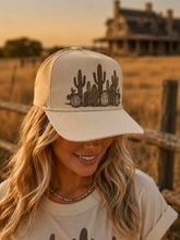 Load image into Gallery viewer, Western Cactus Garden Trucker Hat
