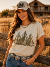 Load image into Gallery viewer, Western Cactus Garden Graphic Tee
