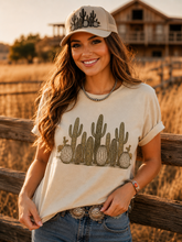 Load image into Gallery viewer, Western Cactus Garden Graphic Tee
