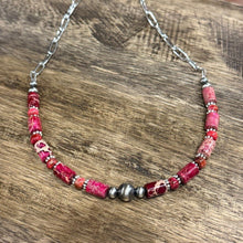 Load image into Gallery viewer, Canyon Rose Paperclip Chain Necklace
