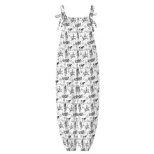 Load image into Gallery viewer, Baha Ranch Ranch Life Overalls Jumpsuit White

