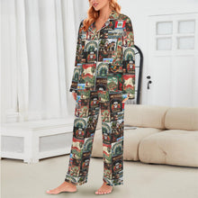 Load image into Gallery viewer, Colores De Mexico Destination Mexico Satin Pajamas

