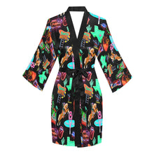 Load image into Gallery viewer, Vegas Neon Women's Lounge Kimono Robe
