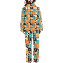 Load image into Gallery viewer, Western Patchwork Girl's Western Pajama Set
