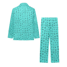 Load image into Gallery viewer, Turquoise Cattle Brands Boy&#39;s Western Pajama Set
