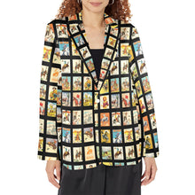 Load image into Gallery viewer, Vintage Cowboy Collage Women's Western Blazer

