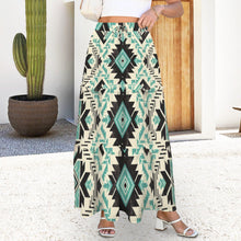 Load image into Gallery viewer, San Angelo Aztec Tiered Prairie Maxi Skirt
